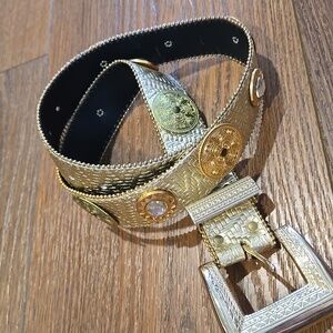 GOLD color Embellished Belt... #7774